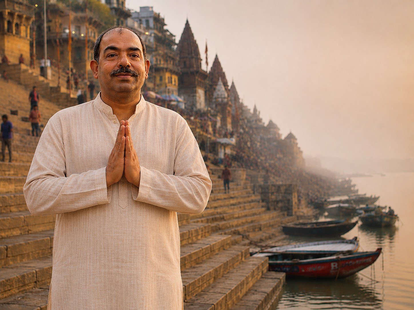 Our family, welcoming you to Varanasi